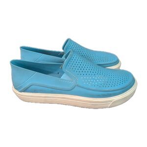 Crocs Citilane Roka Slip on Shoes Uni-Sex Size 9 Electric Blue/White